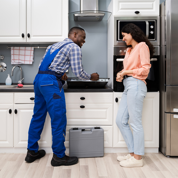 what kind of warranty do you offer on your cooktop repair services in Okabena